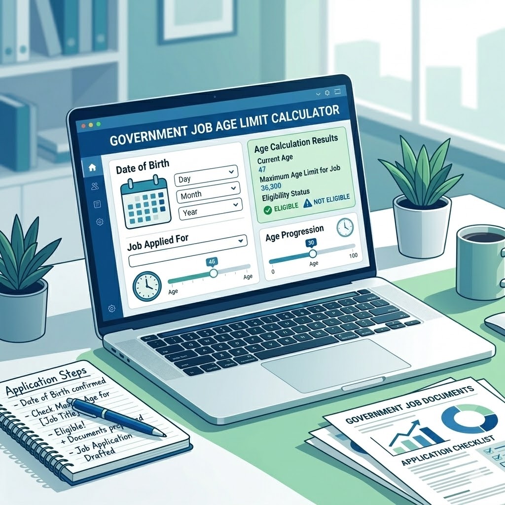 Government Job Age Limit Calculator